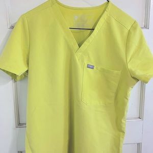 Figs Scrub Top Citrine